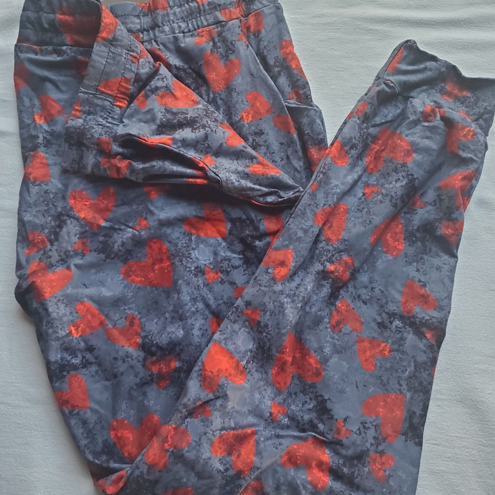 Heart Patterned Joggers
